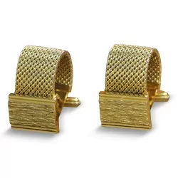Pair of cufflinks with a \"gold\" finish.
